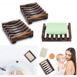 Natural hölzerner Seifenhalter Dekoration für Badezimmer und Küche - Braun