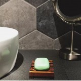 Natural hölzerner Seifenhalter Dekoration für Badezimmer und Küche - Braun