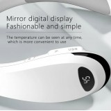 Elektronischer & kabelloser Nackenwärmer T66 - Stylisches portables Heizgerät mit Digitalanzeige - Weiss