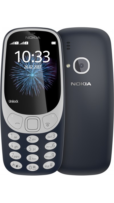 Nokia 3310 - 2G (T1030) - Neo-Retro-Handy - Blau