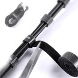 Baseus Regenbogenkreis Klettband Kabelorganizer 3m Schwarz ACMGT-F01 - Haken und Schlaufenriemen Velcro Tape - Schwarz