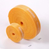 Baseus Regenbogenkreis Klettband Kabelorganizer 3m Schwarz ACMGT-F01 - Haken und Schlaufenriemen Velcro Tape - Schwarz