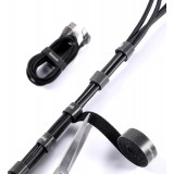 Baseus Regenbogenkreis Klettband Kabelorganizer 3m Schwarz ACMGT-F01 - Haken und Schlaufenriemen Velcro Tape - Schwarz