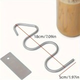 Küchen Werkzeug edelstahl Stab Saucen vermischer perfekt für Confituren und Erdnussbutter - Silber