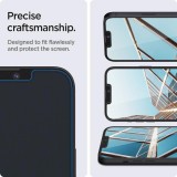 Spigen Glas.tR EZ Fit 2er Pack Schutzfolien mit einfachem Installationssystem - iPhone 13 / 13 Pro / 14 / 16e