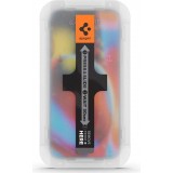 Spigen Glas.tR EZ Fit 2er Pack Schutzfolien mit einfachem Installationssystem - iPhone 13 / 13 Pro / 14 / 16e