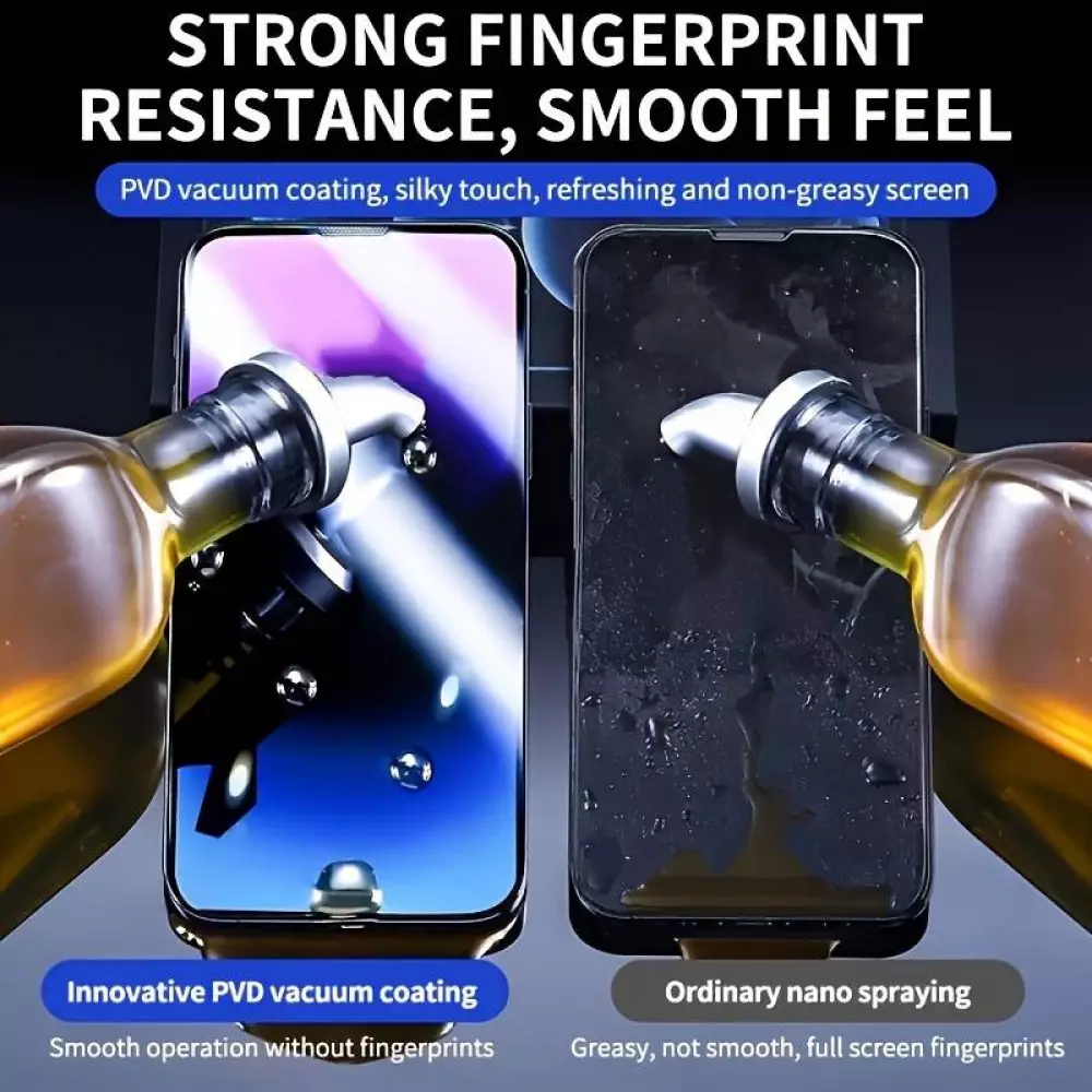 2er-Pack Anti-Spy Schutzscheiben mit automatischem Schnellmontageset und Staubschutz - iPhone 17 Pro