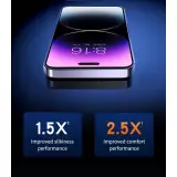 2er-Pack Anti-Spy Schutzscheiben mit automatischem Schnellmontageset und Staubschutz - iPhone 17 Pro