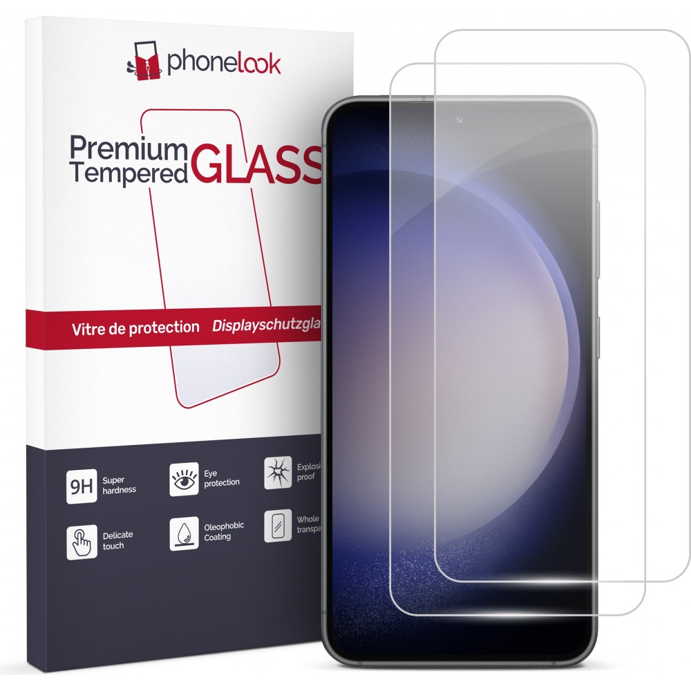 2er Set Panzer Glas Displayschutzfolie - Galaxy S23