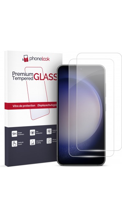2er Set Panzer Glas Displayschutzfolie - Galaxy S23