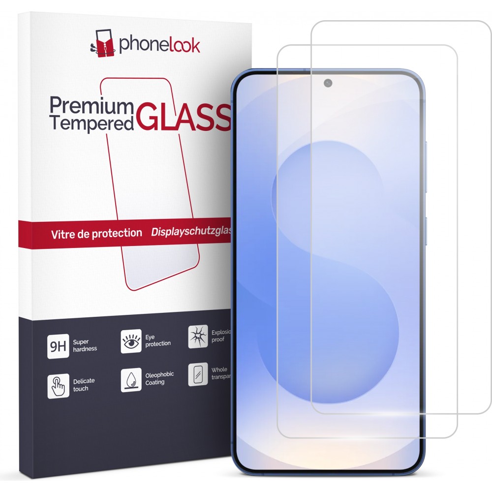 2er Set Panzer Glas Displayschutzfolie - Galaxy S25