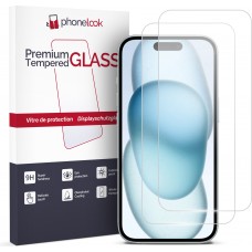 2er Set Panzer Glas Displayschutzfolie - iPhone 15 Pro Max