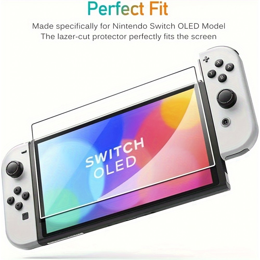 2er Pack gehärtetes Glas Displayschutzfolie für Nintendo Switch