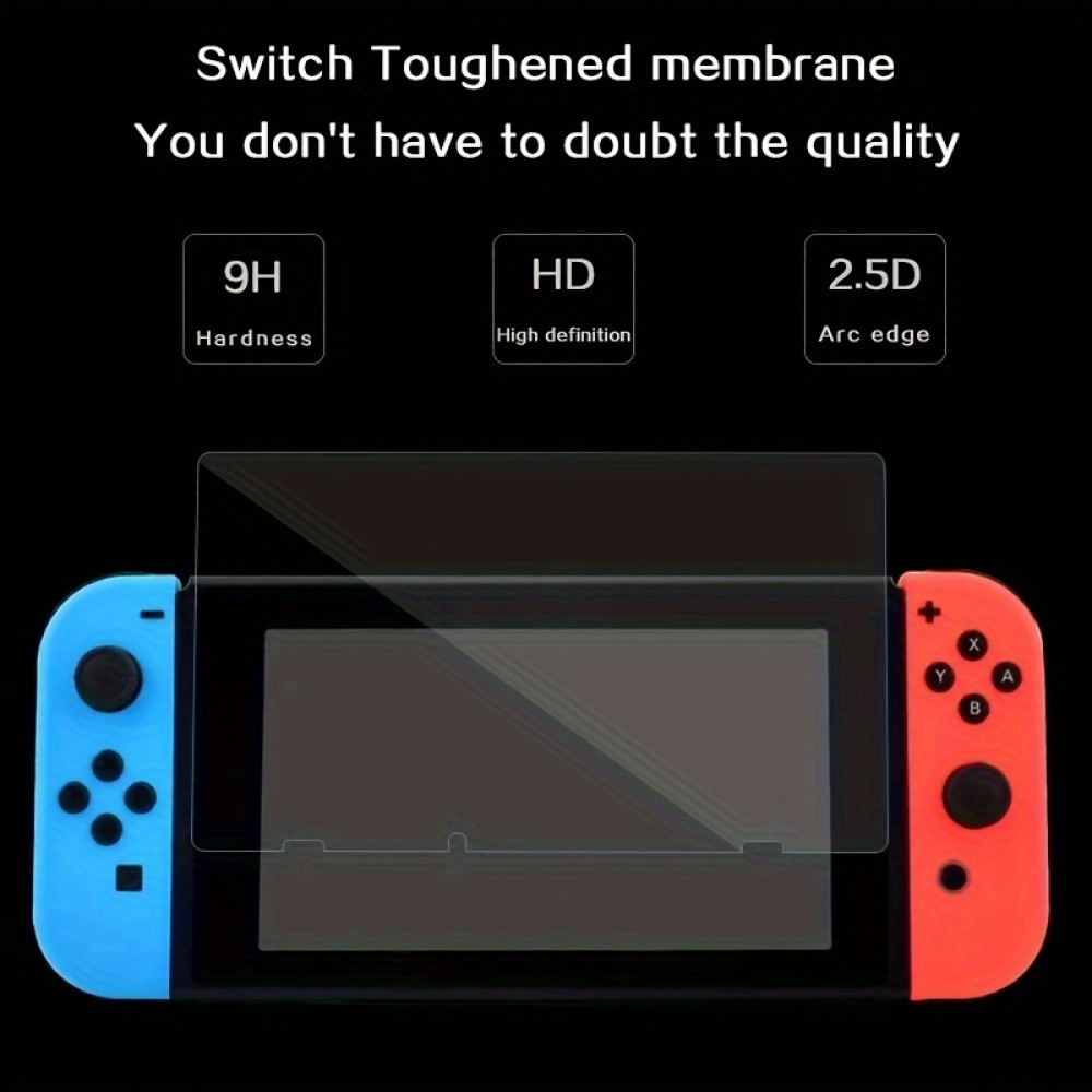 2er Pack gehärtetes Glas Displayschutzfolie für Nintendo Switch