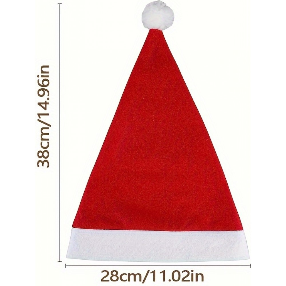 3er Set Weihnachtsmützen für Feste und Weihnachtsdekoration