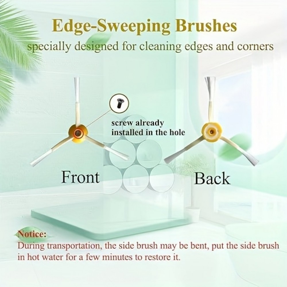 3er Set Ersatz Seitenbürsten für iRobot Roomba Serie 800 / 900