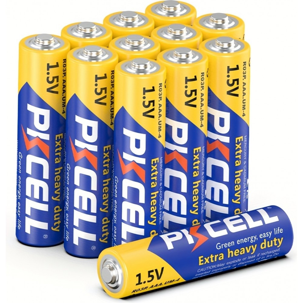 PKCELL 40er Pack AAA 1,5V Zink-Kohle Batterien nicht wiederaufladbar