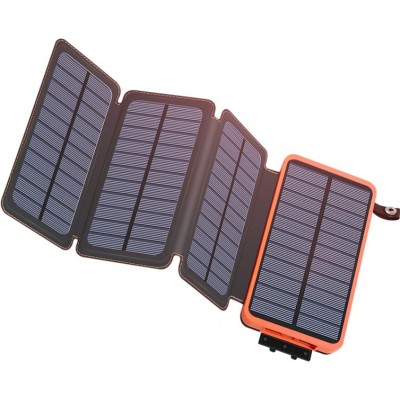 Faltbare multiple Solar Panel externe Batterie Power Bank 16000 mAh - Orange