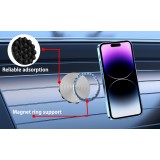 MagSafe 360&deg; Rotierender Silikon-Magnetpatch mit Saugnapf f&uuml;r Handyhalterung - Schwarz