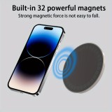 MagSafe 360&deg; Rotierender Silikon-Magnetpatch mit Saugnapf f&uuml;r Handyhalterung - Schwarz