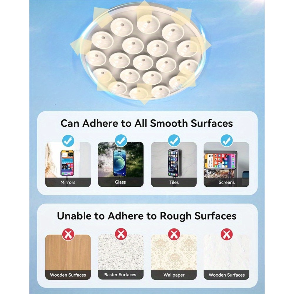 MagSafe 360° drehbarer Silikon-Magnet-Patch mit Saugnapf für Handyhalterung - Rosa