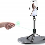 Selfie-Stick Teleskopstange mit Stativ Dudao F18B für Smartphone und Kamera - Schwarz