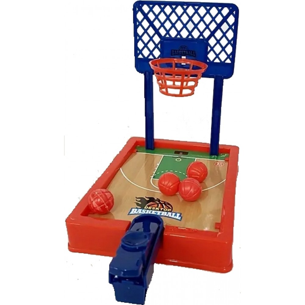 Kleines Tisch-Finger-Basketball Spiel für Zuhause oder im Büro für 1 oder mehrere Spieler - Blau rot