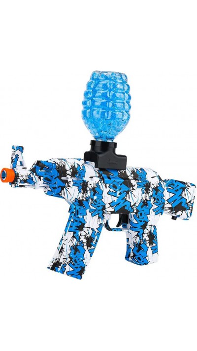 Blaster Gun - Pistolet à billes d'eau électrique hydrogel ball avec lunettes de protection & 1000 billes de gel - Bleu