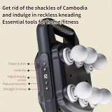 Pistolet de massage musculaire profond &agrave; 6 t&ecirc;tes