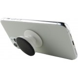 Pop Socket 3D Glitzer - Austauschbare Finger & Einhand Halterung für Smartphone / Tablets - Schwarz