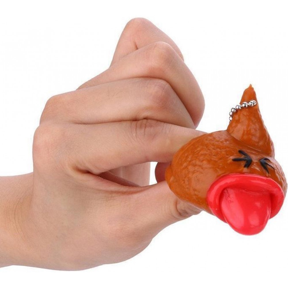 Weicher & knetbarer universeller Schlüsselanhänger Kackehaufen (1 Stk.)