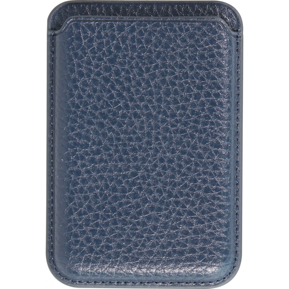 MagSafe Magnetkartenhalter aus veganem Leder mit starken Magneten - Blau