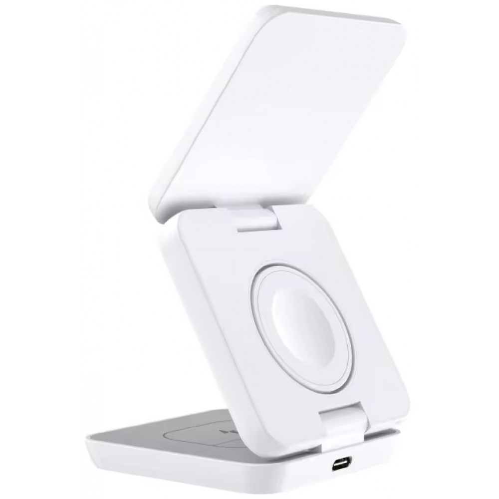 PowerSafe kompakte 3-in-1-Ladestation MagSafe (iPhone, Apple Watch, AirPods) - Weiss