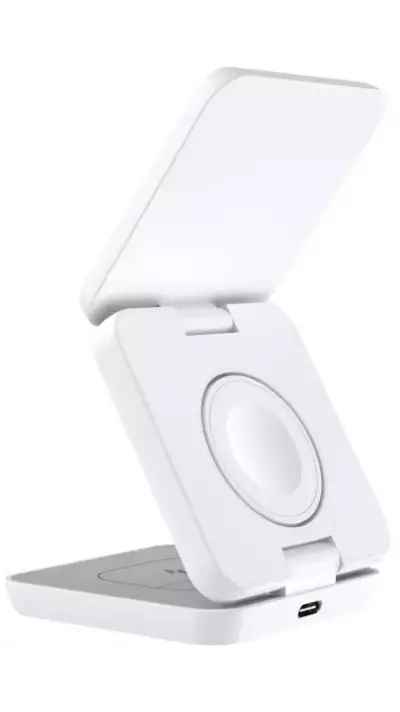 PowerSafe kompakte 3-in-1-Ladestation MagSafe (iPhone, Apple Watch, AirPods) - Weiss