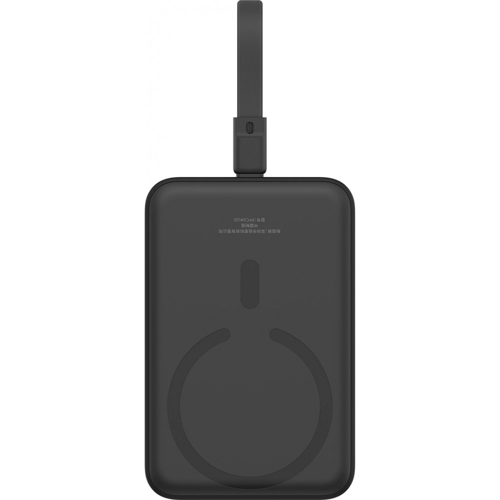 Baseus Magnetische Powerbank 10000mAh 20W mit integriertem Lightning-Kabel und 60W USB-C - Schwarz