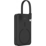 Baseus Magnetische Powerbank 10000mAh 20W mit integriertem Lightning-Kabel und 60W USB-C - Schwarz