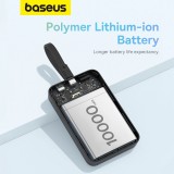 Baseus Magnetische Powerbank 10000mAh 20W mit integriertem Lightning-Kabel und 60W USB-C - Schwarz