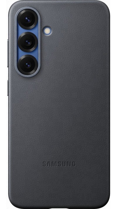 Galaxy S25 Case Hülle - Premium Vegan Leder Backcover KindSuit - Schwarz
