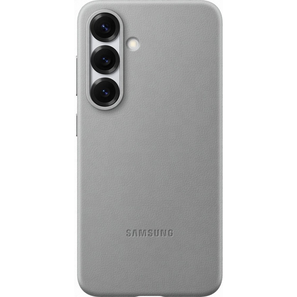 Coque Samsung Galaxy S25 - Premium en cuir vegan Backcover KindSuit - Gris