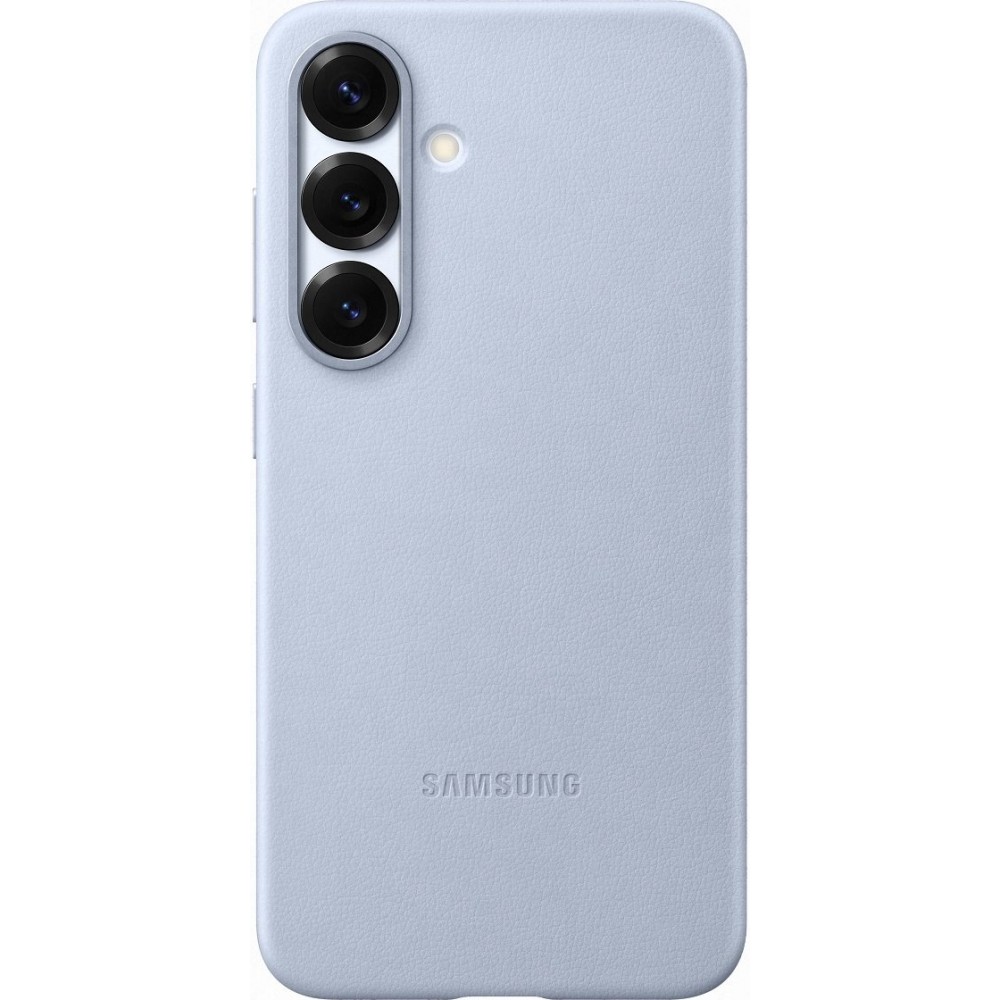 Coque Samsung Galaxy S25 - Premium en cuir vegan Backcover KindSuit - Bleu clair