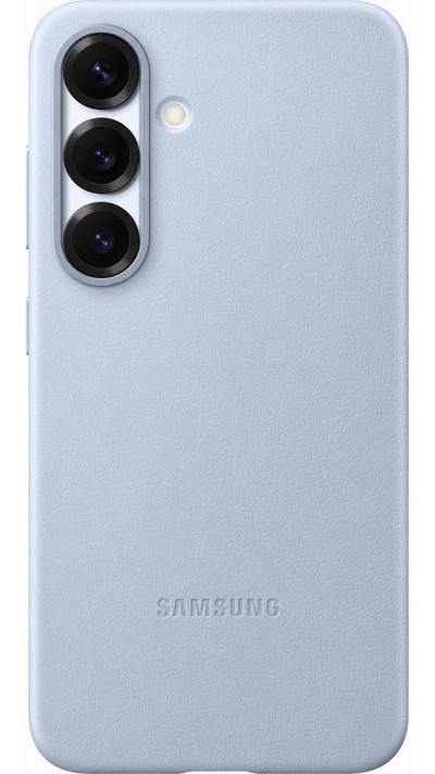 Galaxy S25 Case Hülle - Premium Vegan-Leder Backcover KindSuit - Hellblau