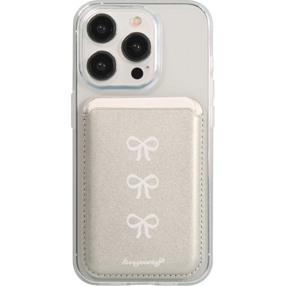 Premium magnetischer Kartenhalter mit starker Haftung - Kompatibel mit Apple MagSafe  - Design nr 10