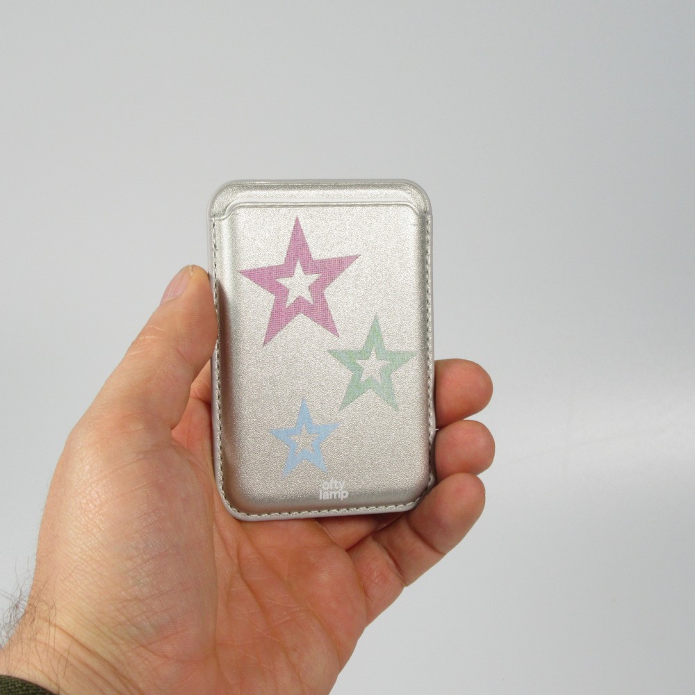 Premium magnetischer Kartenhalter mit starker Haftung - Kompatibel mit Apple MagSafe  - Design nr 12