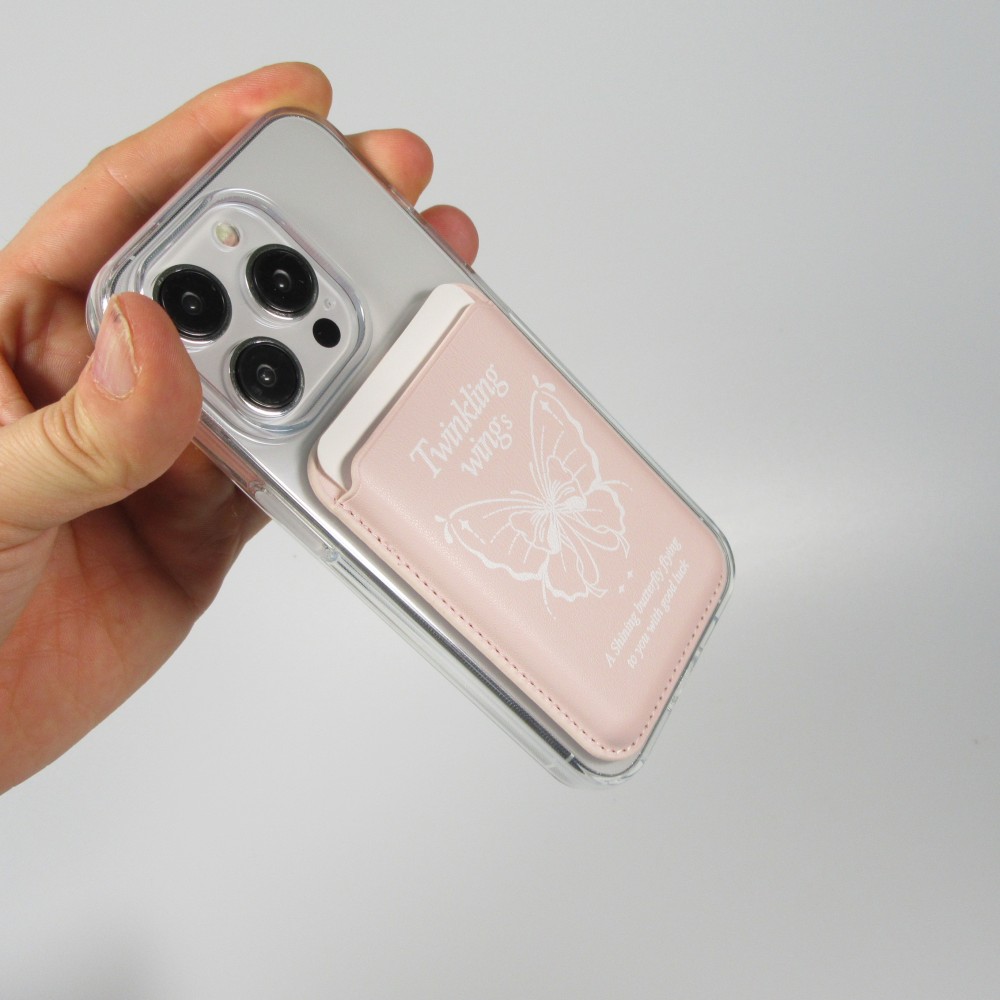 Premium magnetischer Kartenhalter mit starker Haftung - Kompatibel mit Apple MagSafe  - Design nr 12
