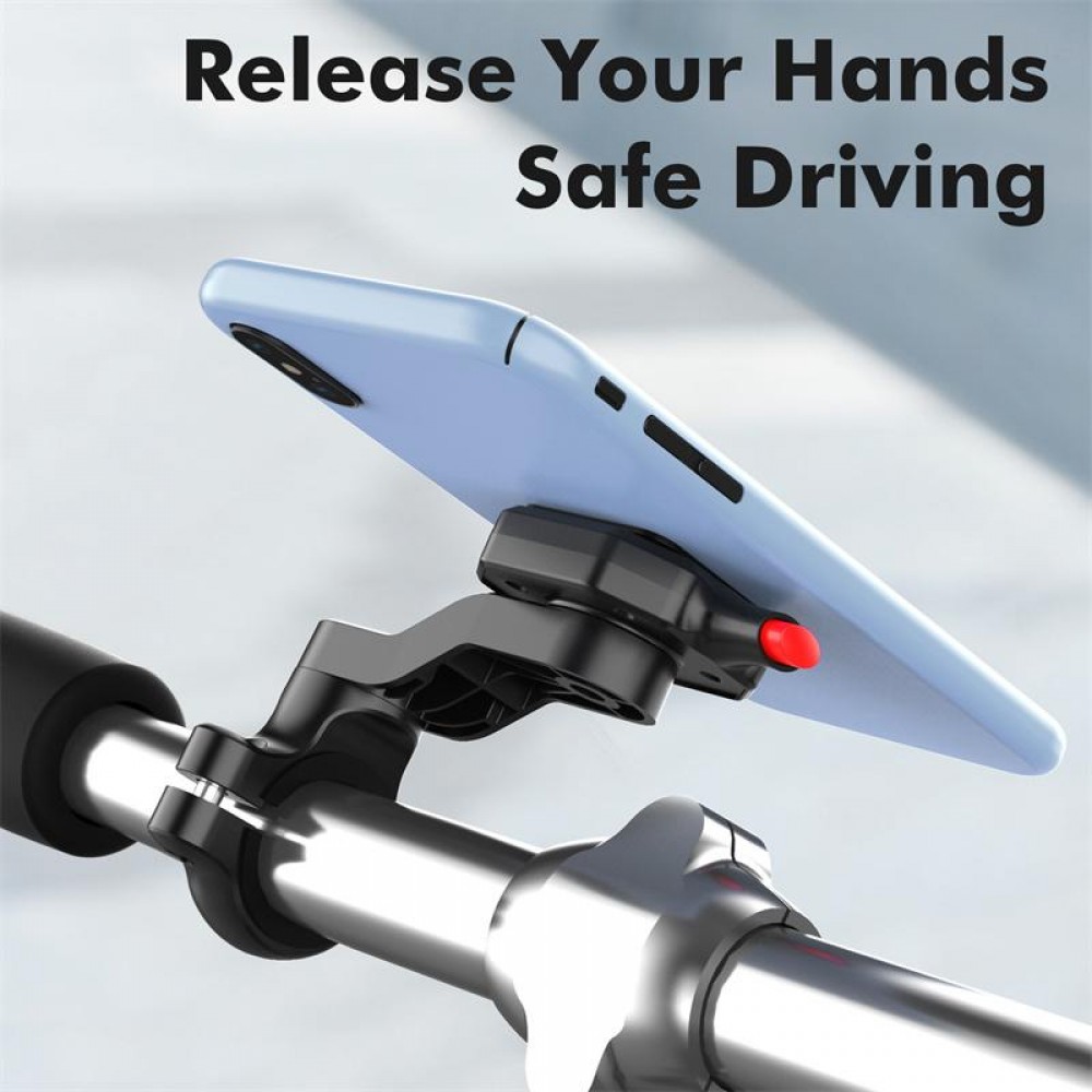 Quick Lock - Smartphone Halterung für Fahrrad und Motorbike mit Quick Release Funktion - Schwarz