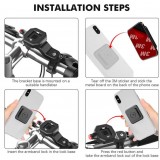 Quick Lock - Smartphone Halterung für Fahrrad und Motorbike mit Quick Release Funktion - Schwarz