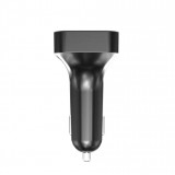 Récepteur Bluetooth F19 - Receiver audio pour voiture MP3 Player FM avec dual USB et LED - Noir