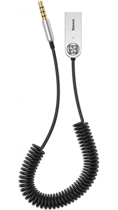 Baseus BA01 Bluetooth 5.0 KFZ Audioempfänger AUX Kabel Adapter für Audiogerät - Schwarz