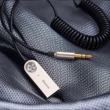 R&eacute;cepteur audio Bluetooth 5.0 Baseus BA01 adaptateur c&acirc;ble AUX jack - Noir