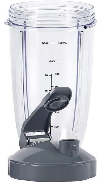 Nutribullet Flüssigkeit Behälter 950ml Aufsatz mit Füllmengen Indikator - Transparent